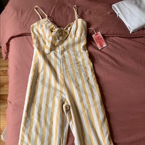 Stripes long jumpsuit
